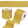 WESTICK Gold Glitter Bulletin Board Border Decorative Yellow Golden Glitter Wallpaper Border Peel and Stick Chunky Sparkle Gold Mirror Frame Border for Bathroom Classroom Office 4 x 160