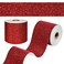 WESTICK Sparkly Red Glitter Wallpaper Borders Peel and Stick Thick Red Glitter Contact Paper Self Adhesive Removable Ruby Glittery Border for Bulletin Board Crafts DIY Project Mirror Border 4 x 160