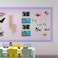 YENHOME Purple Bulletin Board Borders 3X590 Classroom Borders for Bulletin Board Self Adhesive Bulletin Board Border Removable Self Stick Wallpaper Border Peel and Stick Wall Border for Bedroom