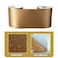 Yija Metallic Color Self Adhesive 3D Peel and Stick Waterproof Wall Border Easy to Apply Kitchen Bathroom Tiles Sticker 42x1968 inch Gold