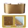 Yija Metallic Color Self Adhesive 3D Peel and Stick Waterproof Wall Border Easy to Apply Kitchen Bathroom Tiles Sticker 42x1968 inch Gold