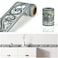 JZÂ·HOME JZHOME Y010 Peel and Stick Wallpaper Border 3D Abstract Curve Grey Removable Self Adhesive Wall Border Decorative Molding for Home Decor 2x328ft