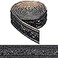 CRASPIRE 90x18in Peel Stick Foam Molding Black Baseboard Trim Self Adhesive Crown Flexible Foam Mirror Wallpaper Sticky Border 3D Wall Edging Lines Base for Hotel Home DIY Decoration