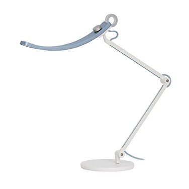 BenQ eReading Desk Lamp Ultrawide and Bright Lighting Dimmable Dual Smart Mode Adjustable Arm Autodimming High CRI Eyecaring Lamp for Home Office Reading Study Craft Matte Blue