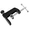 AYLIFU 1PCS Black Aluminum Alloy Desk CClamp Desk Light Mounting Cantilever Bracket With Adjustable Screws for Microphone Arm and Desktop Table Lamp