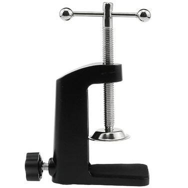 AYLIFU 1PCS Black Aluminum Alloy Desk CClamp Desk Light Mounting Cantilever Bracket With Adjustable Screws for Microphone Arm and Desktop Table Lamp