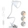 BOHON Clamp Lamp Reading Light 5 Color Modes 10 Brightness Dimmer Bedside Lamp 10W 38 LED Desk Lamp with Auto Off Timer 360 Flexible Gooseneck Clip on Light for Bed Office Adapter Include White