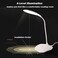 Sosee LED Table LampPortable EyeProtected Flexible Gooseneck Small Desk Lights for Dorm Study Office BedroomUSB or 3 AA Batteries Powered Not Include Batteries1 Pack