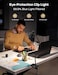 LiFMIRA Clipon Reading Light 3 Color Modes 10 Dimmable Brightness Eye Care Clamp Desk Lamp with Flexible Gooseneck for Reading in Bed Desk Headboard Computer