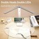 LuxLumin White Desk Lamp for Home OfficePortable Small Desk Lamp with 3 Lighting Modes Battery Operated Rechargeable Desk Light for Kids ReadingStudyingDormitory White