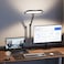 LitONES Premium LED Desk Lamp for Home Office EyeCaring Double Side Light with Knob Remote Stepless Dimming Color Memory Metal Table Lamp for Zoom Studying Video Conference FlickerFree GlareFree