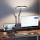 LitONES Premium LED Desk Lamp for Home Office EyeCaring Double Side Light with Knob Remote Stepless Dimming Color Memory Metal Table Lamp for Zoom Studying Video Conference FlickerFree GlareFree