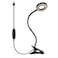 QQAPPU Clip Light Reading Lights 48 LED Clampon Desk Lamp with 3 Color Modes and 10 Brightness Dimmable 360 Flexible Gooseneck Book Clamp Light for Video Conference Lighting Headboard