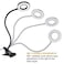 QQAPPU Clip Light Reading Lights 48 LED Clampon Desk Lamp with 3 Color Modes and 10 Brightness Dimmable 360 Flexible Gooseneck Book Clamp Light for Video Conference Lighting Headboard