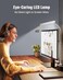 SUPERDANNY LED Desk Lamp for Home Office EyeCaring Desk Light with Adjustable Gooseneck 12W Touch Control Dimmable Brightness Architect Clamp Lamp with USB Adapter White