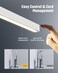 SUPERDANNY LED Desk Lamp for Home Office EyeCaring Desk Light with Adjustable Gooseneck 12W Touch Control Dimmable Brightness Architect Clamp Lamp with USB Adapter White