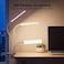 Vansuny Clip on Light LED Desk Lamp with Metal Clip 6 Level Brightness 3 Color Modes Power by USB Port 5W Adjustable Neck EyeCaring Reading Light for Home and Office White