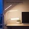 Vansuny Clip on Light LED Desk Lamp with Metal Clip 6 Level Brightness 3 Color Modes Power by USB Port 5W Adjustable Neck EyeCaring Reading Light for Home and Office White