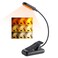 VAVOFO Amber Rechargeable Book Lights Blue Light Blocking Reading Lights 7 LEDs Eye Care 9 Colors 9 Brightness Clip On for Bookworms with Power Indicator Lasting 70h 2Pack Black