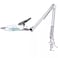 KIRKAS 10X LED Magnifying Lamp with Clamp 2200 Lumens Dimmable Super Bright Daylight Magnifying Glass with Light and Stand Adjustable Swivel Arm Magnifier lamp for Reading Repair CraftsWhite