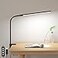 Lepro Clip on Desk Lamp LED Reading light Dimmable USB Small Clamp Lamp with 3 Color Modes 10 Brightness Adjustable Flexible Gooseneck Table Light for Bed Headboard Nail Home OfficeComputerBlack