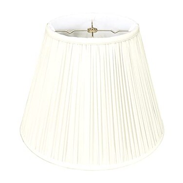 Royal Designs, Royal Designs Inc Deep Empire Gather Pleat Basic Lamp Shade Eggshell 9 x 16 x 1225