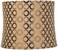 Springcrest Copper Circles Large Drum Lamp Shade PreAssembled 13 Top x 14 Bottom x 11 High Spider Replacement with Harp and Finial