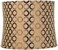 Springcrest Copper Circles Large Drum Lamp Shade PreAssembled 13 Top x 14 Bottom x 11 High Spider Replacement with Harp and Finial