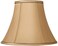 Springcrest Tan and Brown Large Bell Lamp Shade 7 Top x 14 Bottom x 11 High Spider Replacement with Harp and Finial