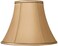 Springcrest Tan and Brown Large Bell Lamp Shade 7 Top x 14 Bottom x 11 High Spider Replacement with Harp and Finial