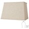 YoflowX Rectangular Lampshade Large Beige Lamp Shade 7 x 125 x 9 x 15 x 98 Includes 1 Shade Bracket 2 Adapters Suitable for Table Lamps and Floor Lamps Easy Assembly