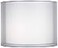 Springcrest Silver and White Double Sheer Medium Drum Lamp Shade PreAssembled 12 Top x 12 Bottom x 9 High Spider Replacement with Harp and Finial
