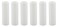 Creative Hobbies Set of 6 3 Inch Tall White Plastic Candle Covers Sleeves Chandelier Socket Covers Candelabra Base