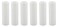 Creative Hobbies Set of 6 3 Inch Tall White Plastic Candle Covers Sleeves Chandelier Socket Covers Candelabra Base