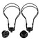 WEAVERBIRD 2 PACK Lamp Shade Light Bulb Clip Adapter Lamp Shade Harp Holder Adapter Kit Attaching Finial Top and Lampshade Levellers Spring Clip for Light BulbDIY Lighting Projects Black