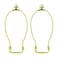 yuntop 2 Pcs Detachable Lamp Shade Bracket Heavy Duty DIY Lighting Accessories for Floor Lamps and Table Finials Polished Brass