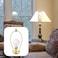 yuntop 2 Pcs Detachable Lamp Shade Bracket Heavy Duty DIY Lighting Accessories for Floor Lamps and Table Finials Polished Brass