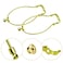 yuntop 2 Pcs Detachable Lamp Shade Bracket Heavy Duty DIY Lighting Accessories for Floor Lamps and Table Finials Polished Brass