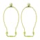 yuntop 2 Pcs Detachable Lamp Shade Bracket Heavy Duty DIY Lighting Accessories for Floor Lamps and Table Finials Polished Brass