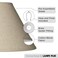 Springcrest 6 Top x 17 Bottom x 11 12 High x 11 12 Slant Lamp Shade PreAssembled Replacement Large Beige Brown Empire Round Rustic Farmhouse Western Fine Burlap Fabric Spider Harp Finial