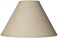 Springcrest 6 Top x 17 Bottom x 11 12 High x 11 12 Slant Lamp Shade PreAssembled Replacement Large Beige Brown Empire Round Rustic Farmhouse Western Fine Burlap Fabric Spider Harp Finial