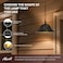 ALUCSET Torchiere Lamp Shade Replacement Lampshade for Floor Lamp Shade 122H49 Inches Fitting Opening 165 Etching Modern Sky Stars Design Metal Lamp Shade Black Gold
