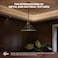 ALUCSET Torchiere Lamp Shade Replacement Lampshade for Floor Lamp Shade 122H49 Inches Fitting Opening 165 Etching Modern Sky Stars Design Metal Lamp Shade Black Gold