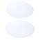 Amadget Pack of 2 Lampshade Diffuser 38 Center Hole Round Lamp Shade Diffuser for Drum Style Lampshades Pendants Light Frosted White Acrylic 105 Diameter Fits 1113 Openings