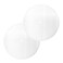 Amadget Pack of 2 Lampshade Diffuser 38 Center Hole Round Lamp Shade Diffuser for Drum Style Lampshades Pendants Light Frosted White Acrylic 105 Diameter Fits 1113 Openings