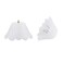 Aspen Creative 28003152 Clipon Tulip Shade in White Finish 8 Diameter x 4 Height 2 Pack