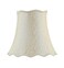 Aspen Creative 30501 Transitional Scallop Bell Shape Spider Construction Lamp Shade in Light Beige 16 Wide 10 x 16 x 15