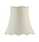 Aspen Creative 30501 Transitional Scallop Bell Shape Spider Construction Lamp Shade in Light Beige 16 Wide 10 x 16 x 15