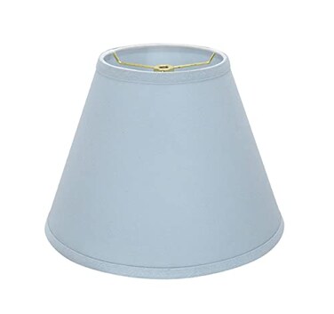 Aspen Creative 32196A Transitional Empire Shape Spider Construction Lamp Shade in Light Blue 6 Top x 12 Bottom x 9 Slant Height