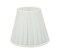 Aspen Creative 33112 Small Pleated Empire Shape Chandelier ClipOn Lamp Shade White 3 Top x 5 Bottom x 414 Slant